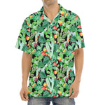 Watercolor Cactus Plant Print Aloha Shirt