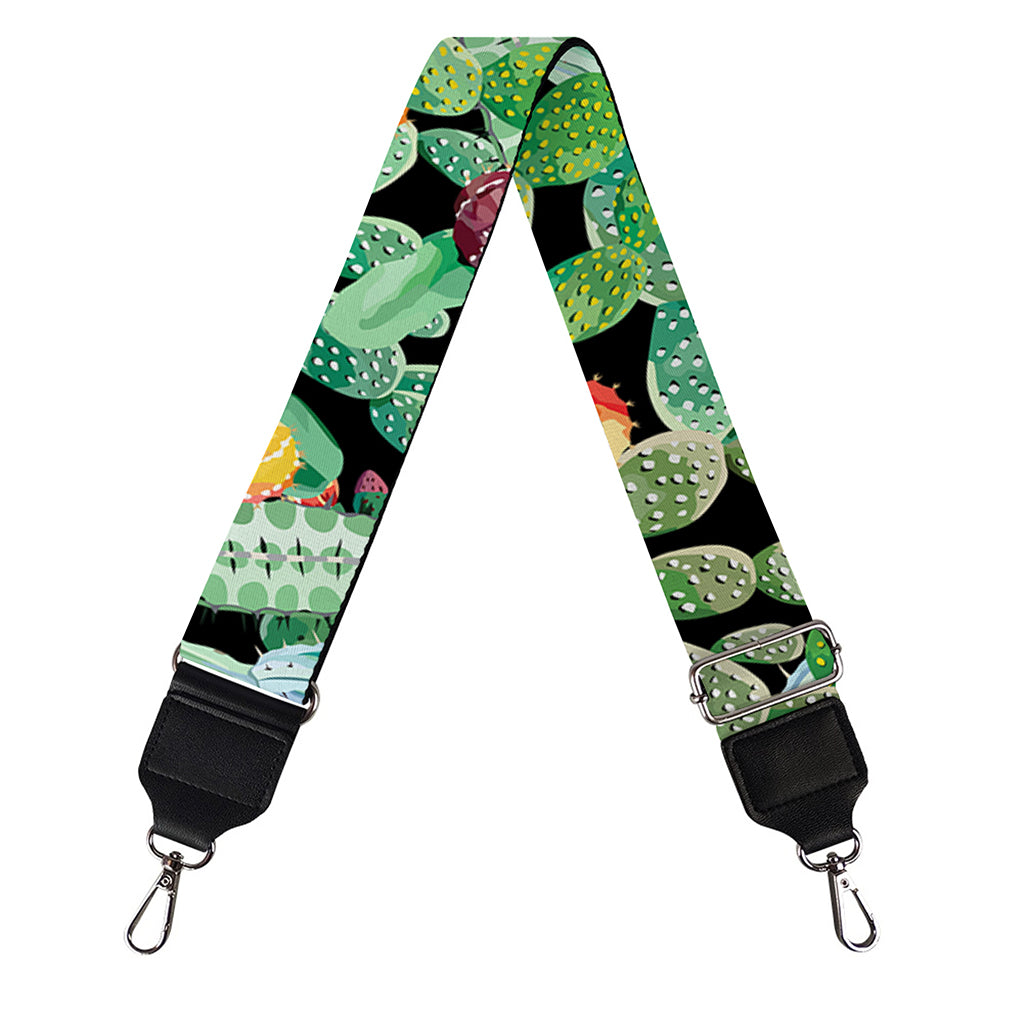 Watercolor Cactus Plant Print Bag Strap