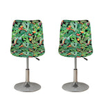 Watercolor Cactus Plant Print Bar Stool Covers