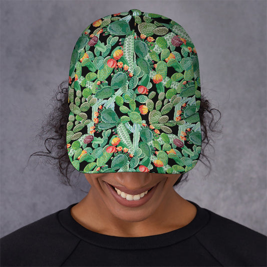 Watercolor Cactus Plant Print Baseball Cap