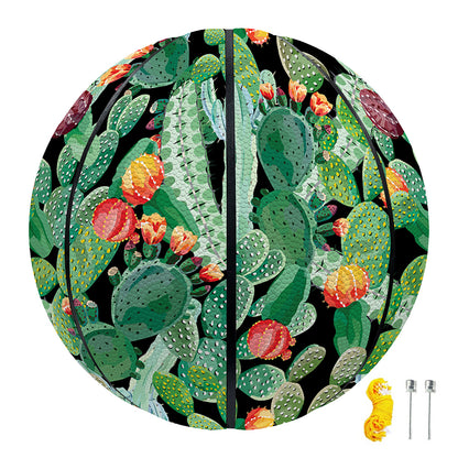 Watercolor Cactus Plant Print Basketball