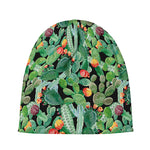 Watercolor Cactus Plant Print Beanie