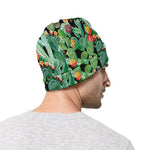 Watercolor Cactus Plant Print Beanie
