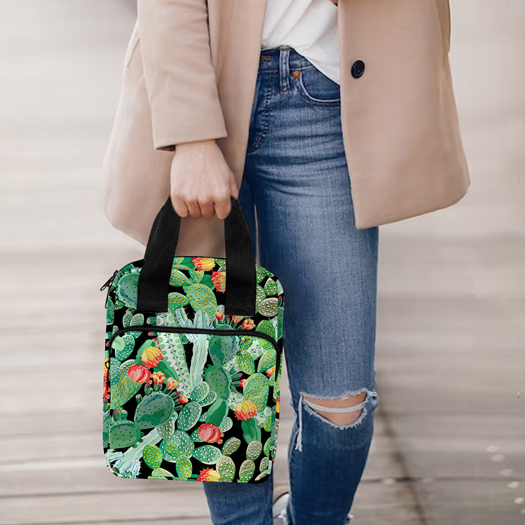 Watercolor Cactus Plant Print Bible Tote Bag