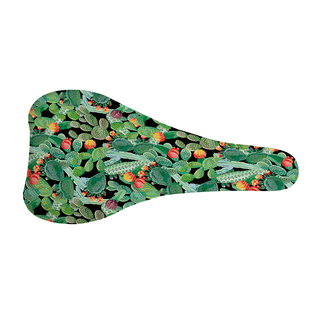 Watercolor Cactus Plant Print Bicycle Seat Cover