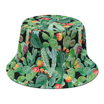 Watercolor Cactus Plant Print Bucket Hat