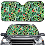 Watercolor Cactus Plant Print Car Windshield Sun Shade