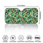 Watercolor Cactus Plant Print Car Windshield Sun Shade