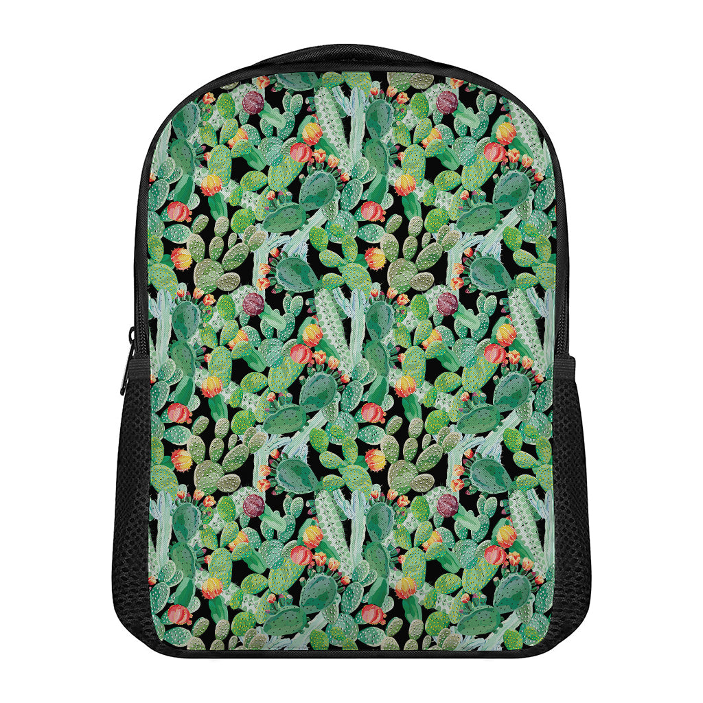 Watercolor Cactus Plant Print Casual Backpack