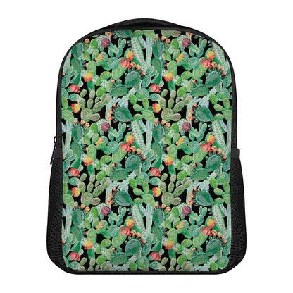 Watercolor Cactus Plant Print Casual Backpack