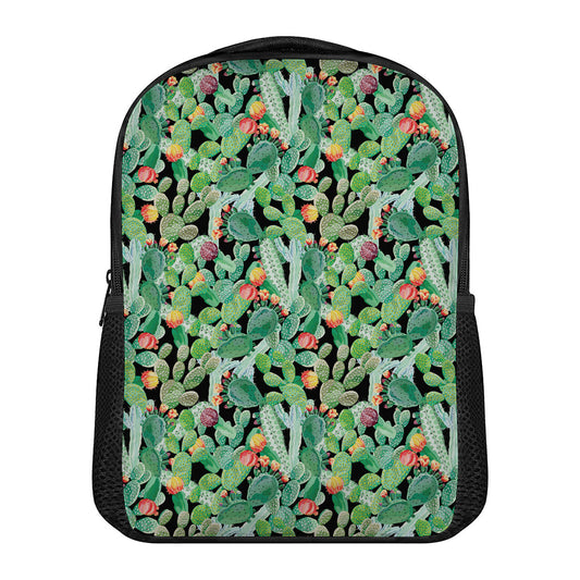 Watercolor Cactus Plant Print Casual Backpack