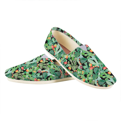 Watercolor Cactus Plant Print Casual Shoes