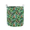 Watercolor Cactus Plant Print Collapsible Laundry Basket