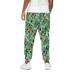 Watercolor Cactus Plant Print Cotton Pants