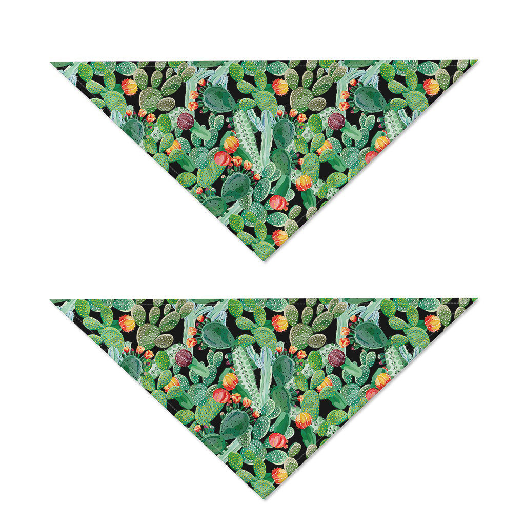 Watercolor Cactus Plant Print Dog Bandana