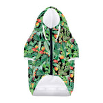 Watercolor Cactus Plant Print Dog Zip Up Hoodie