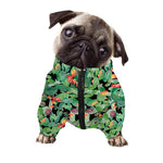Watercolor Cactus Plant Print Dog Zip Up Jacket