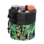 Watercolor Cactus Plant Print Drawstring Makeup Bag