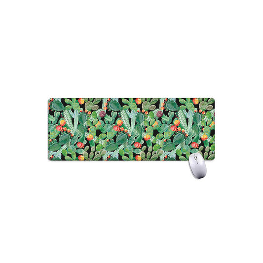 Watercolor Cactus Plant Print Extended Mouse Pad