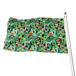 Watercolor Cactus Plant Print Flag