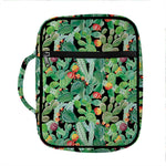 Watercolor Cactus Plant Print Front Pocket Bible Bag