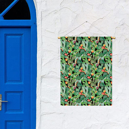 Watercolor Cactus Plant Print Garden Flag