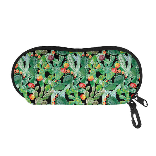 Watercolor Cactus Plant Print Glasses Case