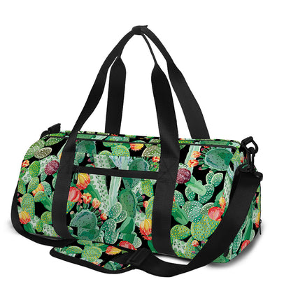 Watercolor Cactus Plant Print Gym Bag