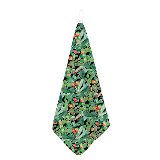 Watercolor Cactus Plant Print Hand Towel