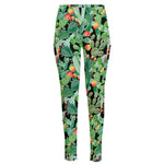 Watercolor Cactus Plant Print High-Waisted Pocket Leggings