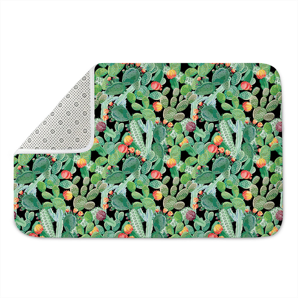 Watercolor Cactus Plant Print Indoor Door Mat