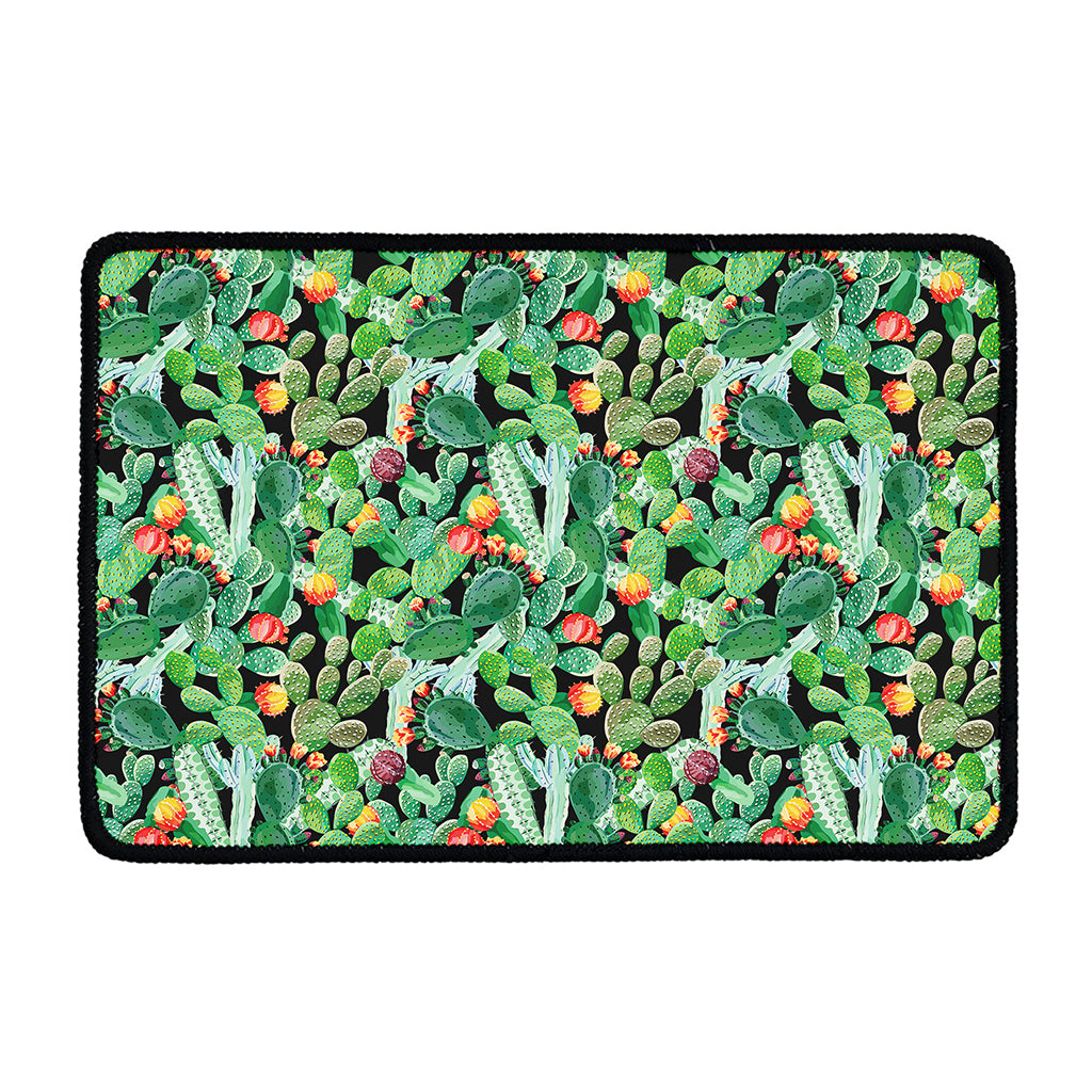 Watercolor Cactus Plant Print Kitchen Mat