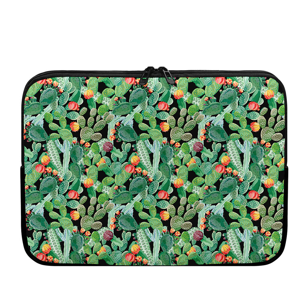 Watercolor Cactus Plant Print Laptop Sleeve