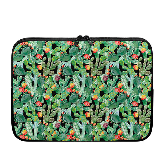 Watercolor Cactus Plant Print Laptop Sleeve