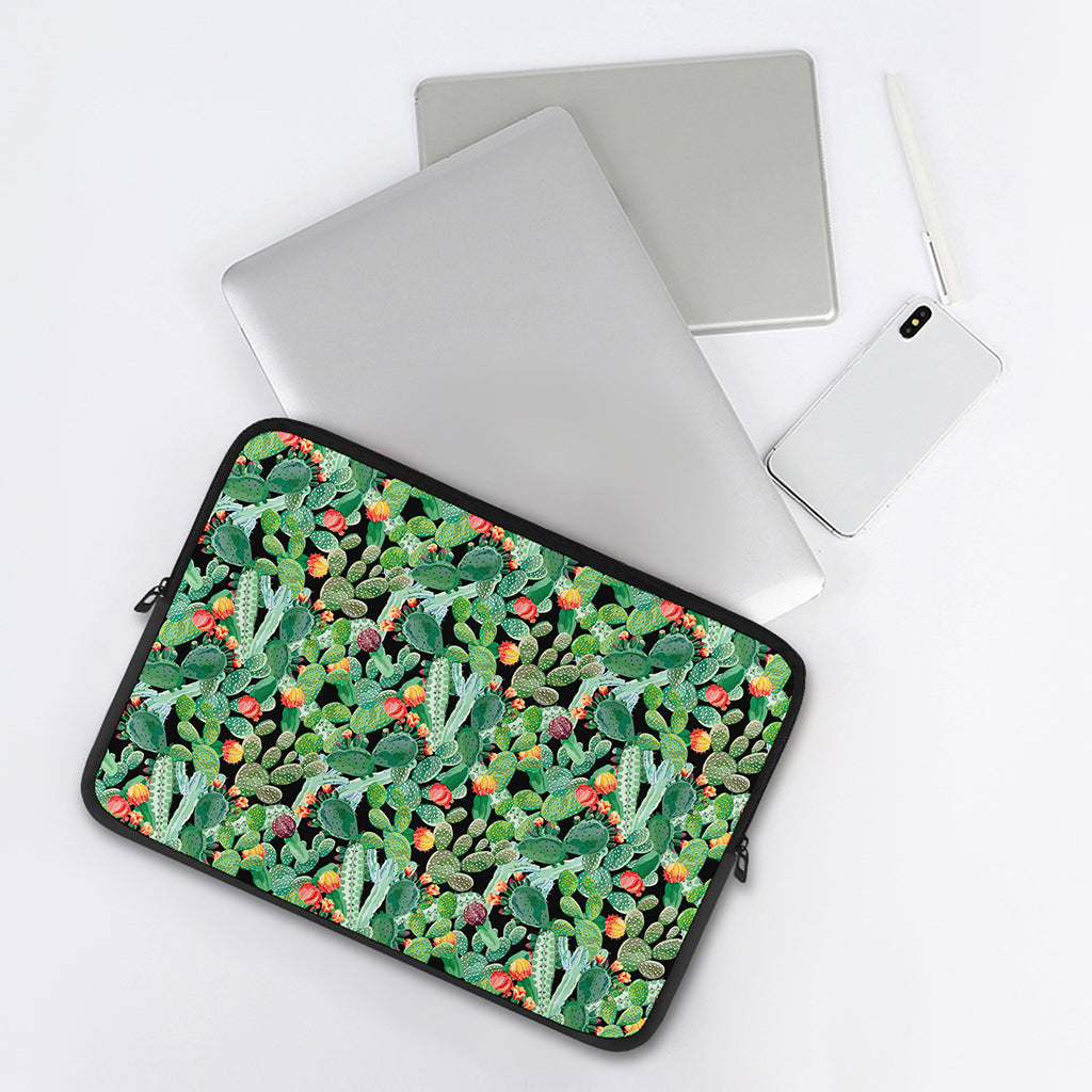 Watercolor Cactus Plant Print Laptop Sleeve