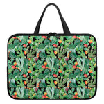 Watercolor Cactus Plant Print Laptop Sleeve With Handle