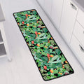 Watercolor Cactus Plant Print Long Kitchen Mat