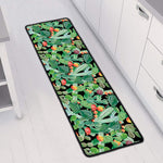 Watercolor Cactus Plant Print Long Kitchen Mat
