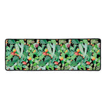 Watercolor Cactus Plant Print Long Kitchen Mat