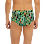 Watercolor Cactus Plant Print Men's Briefs
