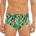 Watercolor Cactus Plant Print Men's Triangle Swim Briefs
