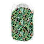 Watercolor Cactus Plant Print Mesh Laundry Hamper