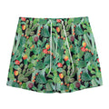 Watercolor Cactus Plant Print Mesh Shorts