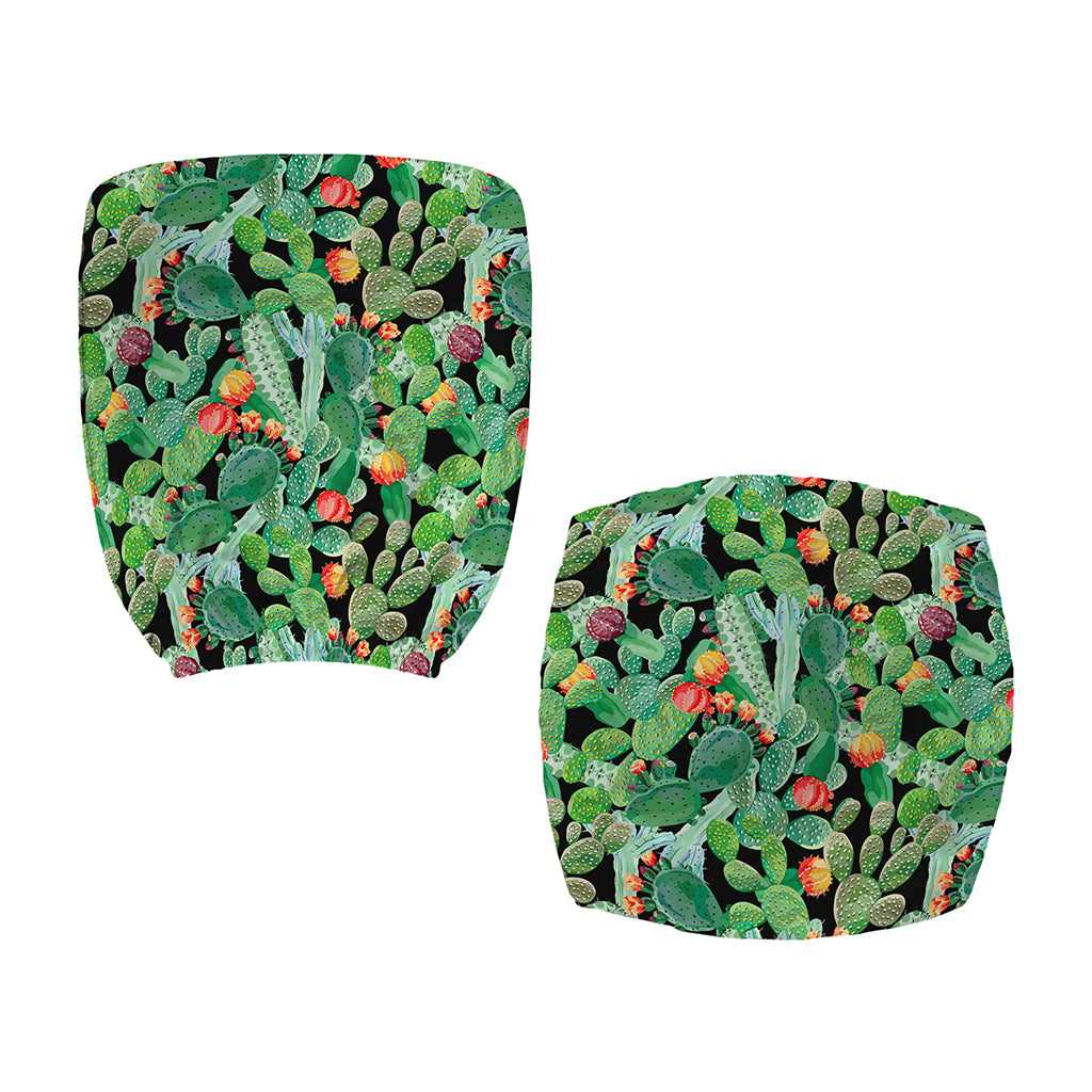 Watercolor Cactus Plant Print Office Chair Cover