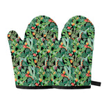 Watercolor Cactus Plant Print Oven Mitts