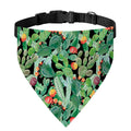 Watercolor Cactus Plant Print Over The Collar Dog Bandana