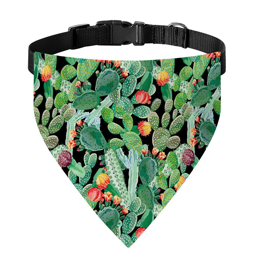 Watercolor Cactus Plant Print Over The Collar Dog Bandana