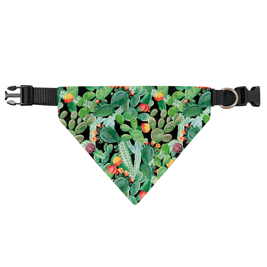 Watercolor Cactus Plant Print Over The Collar Dog Bandana