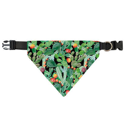 Watercolor Cactus Plant Print Over The Collar Dog Bandana
