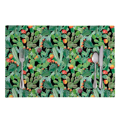 Watercolor Cactus Plant Print Placemat